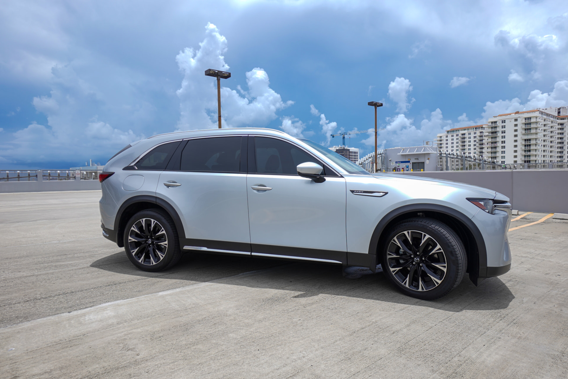 2024 Mazda CX-90 PHEV three-row rental SUV for rideshare drivers